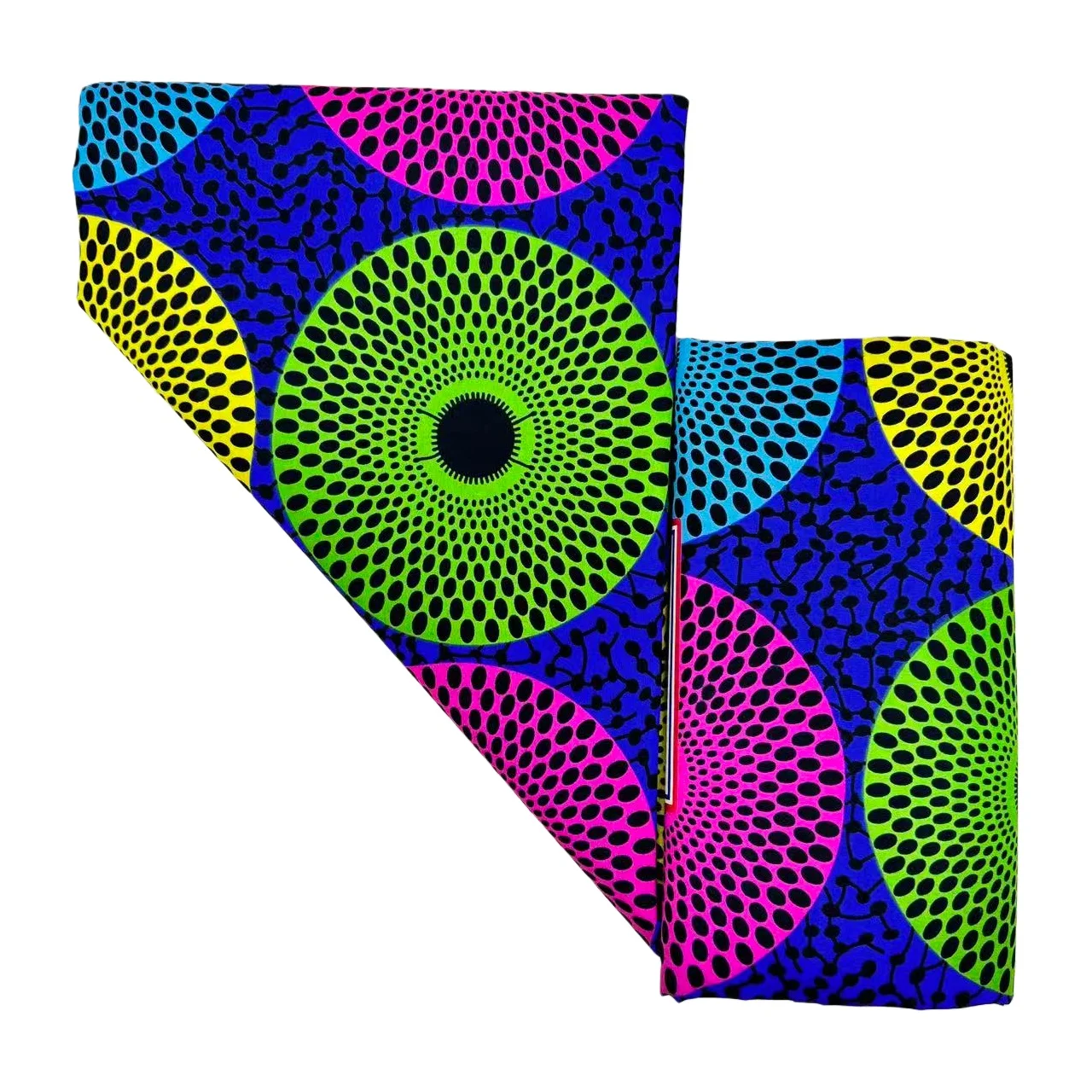 6 ياردة أنغولا قماش الباتيك الأفريقي |   متعدد الألوان نمط هندسي كلاسيكي مطبوعة ألياف البوليستر الخياطة DIY