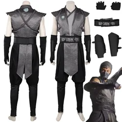 Mortal Kombat Tomas Vrbada Smoke Cosplay Costume For Adult Men Male Halloween Carnival Party Suit