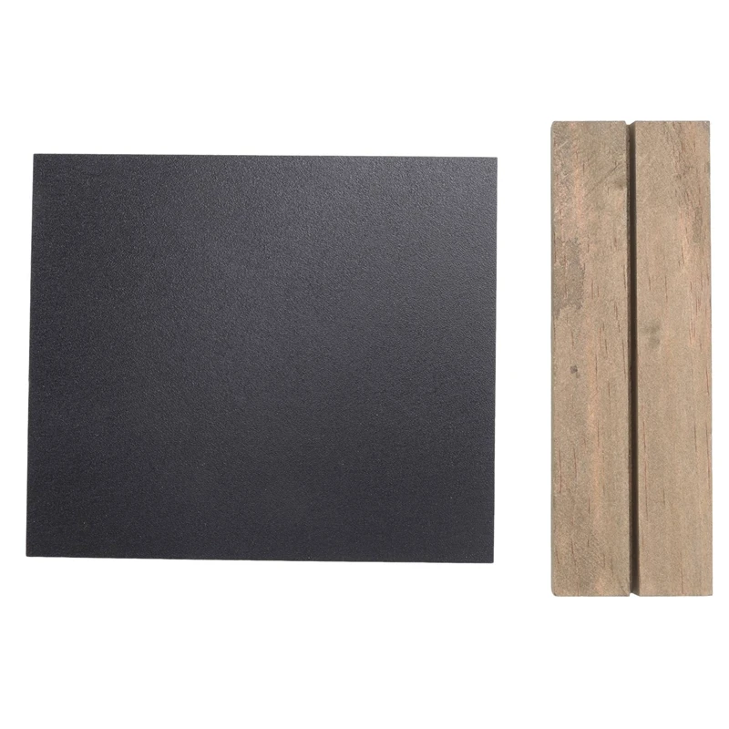 A48R-6 Pack Rustic Chalk Board Sign With Wood Stand For Wedding Decorations Signs Labels 6X5 Inch Blackboard