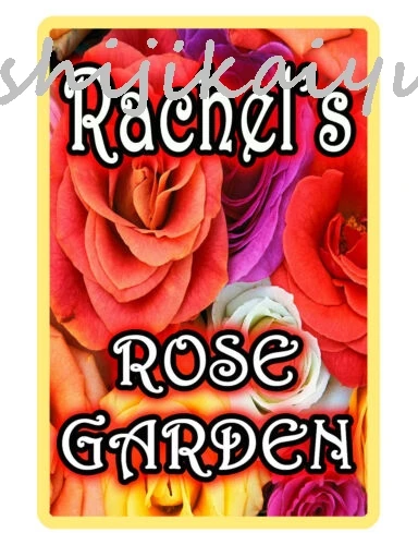 1 pack PERSONALIZED ROSE GARDEN SIGN *YOUR NAME* ALUMINUM FULL HI GLOSS COLOR RG#623