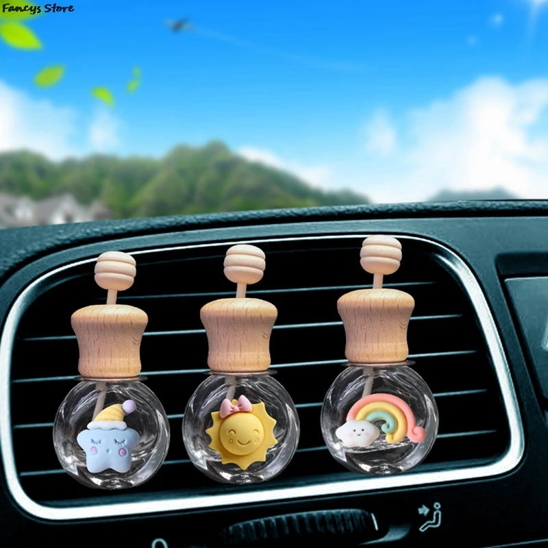 Mini Liquid Perfume Bottle Car Air Conditioning Fragrance Universal Decoration Freshener Scent Ornament Essential Oil Diffuser