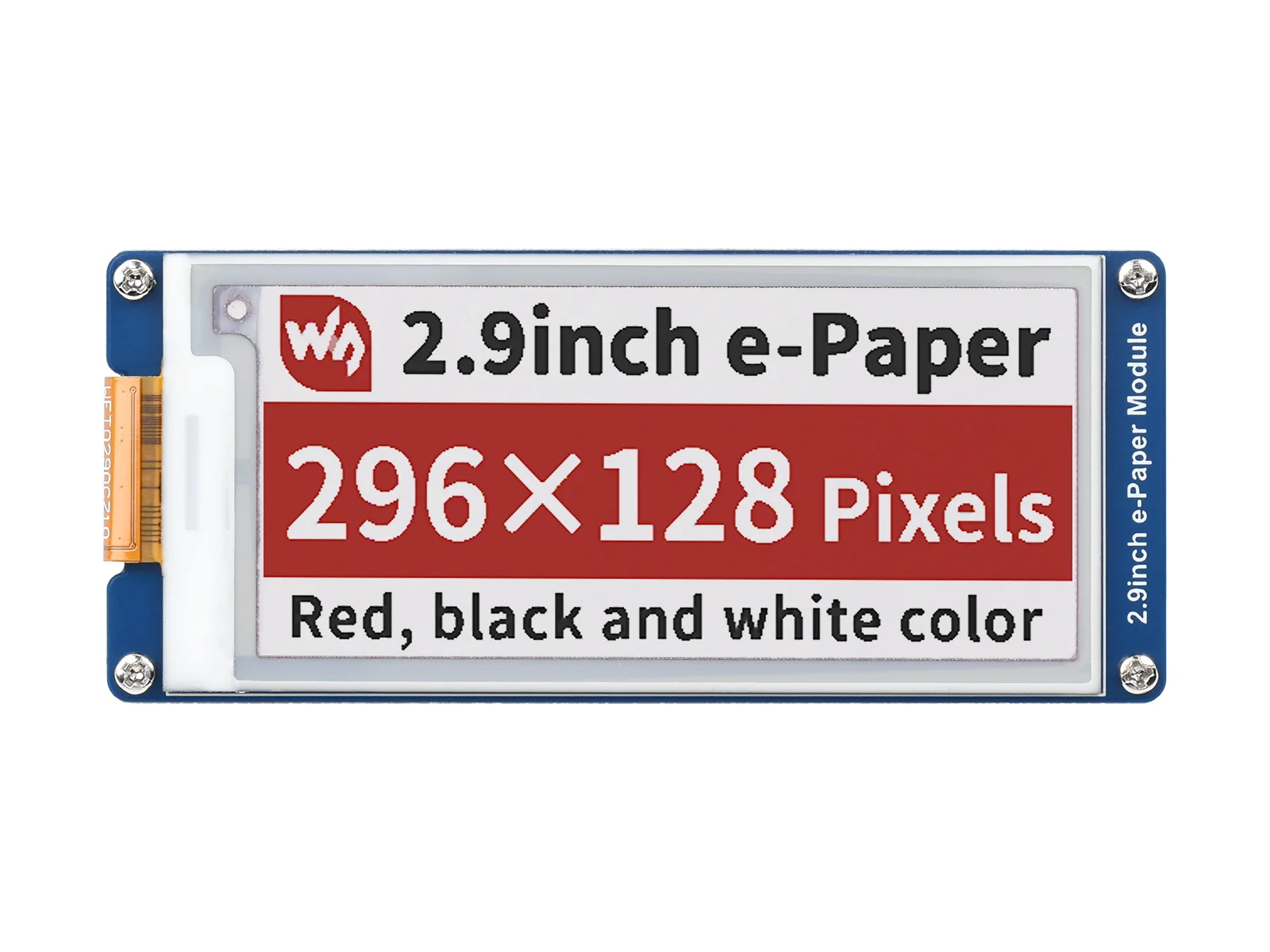 

2,9-дюймовый модуль дисплея E-Ink E-Paper (B), 296×128 пикселей, красный/черный/белый, трехцветный, интерфейс SPI