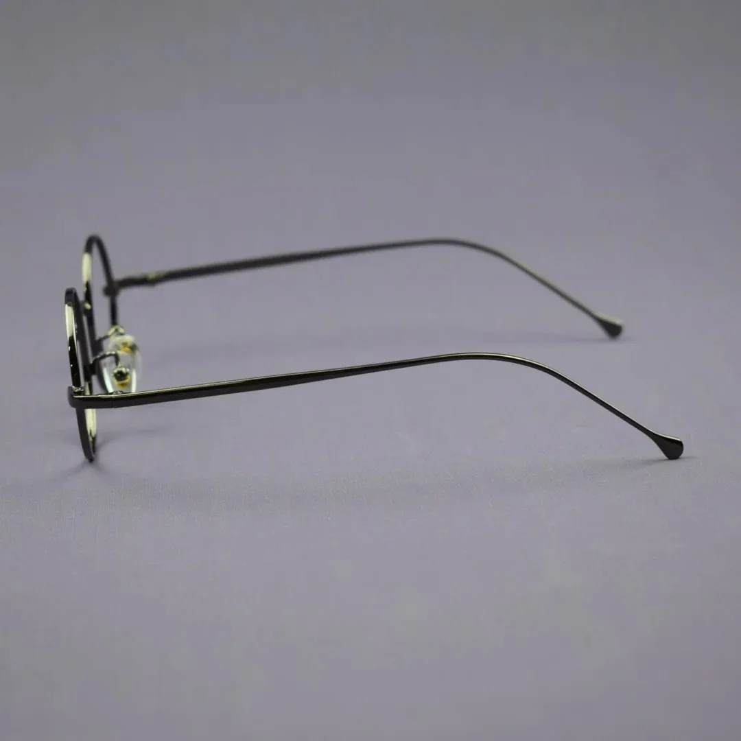 Vintage 40mm Small Round Metal Full Rim Reading Glasses +25 +50 +75 +100 +125 +150 +175 +200 +225 +250 +275 +300 +325 +350 +6