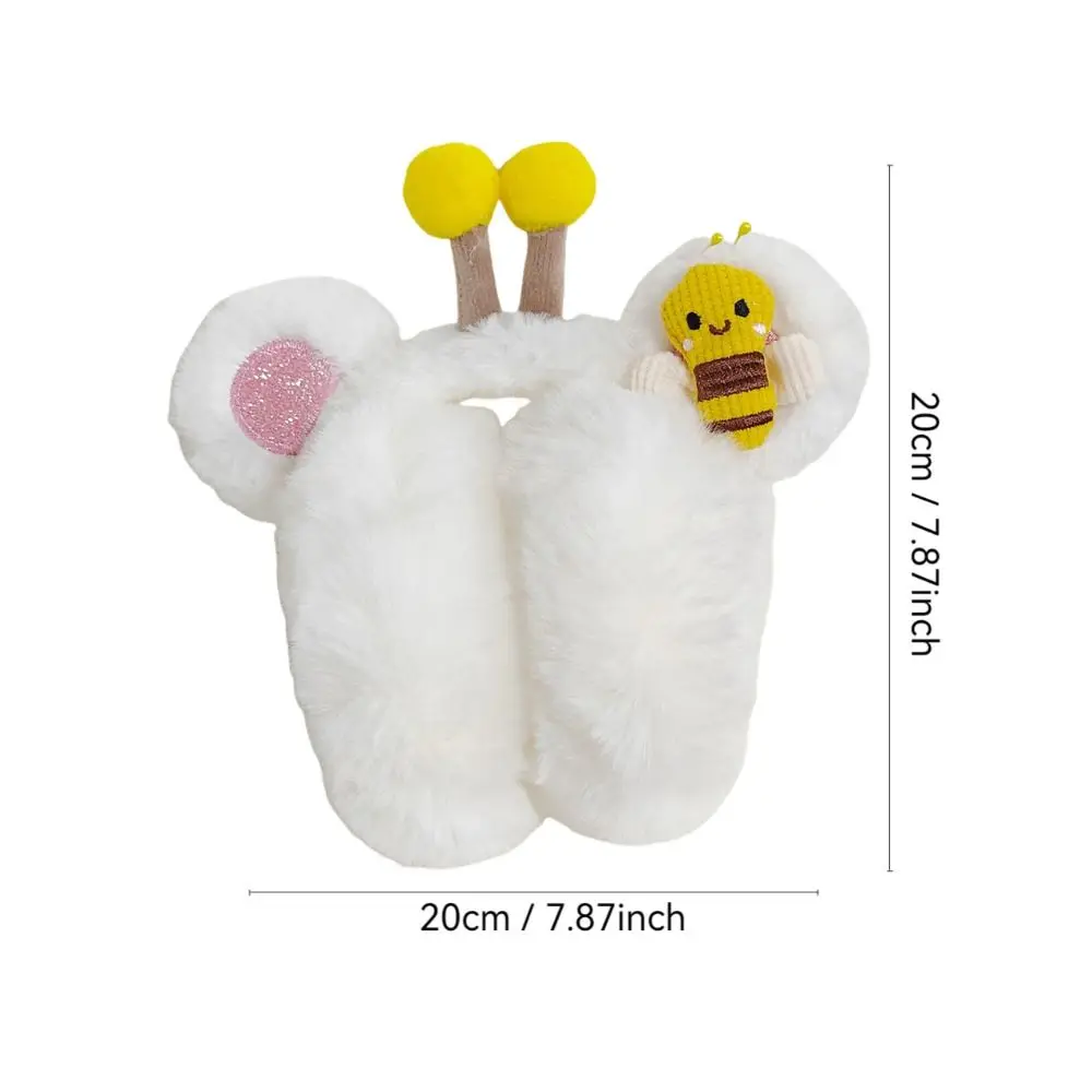 New Little Bee Winter Warm Earmuffs Foldable Plush Earflap Soft Cold Protection Ear Cover Winter