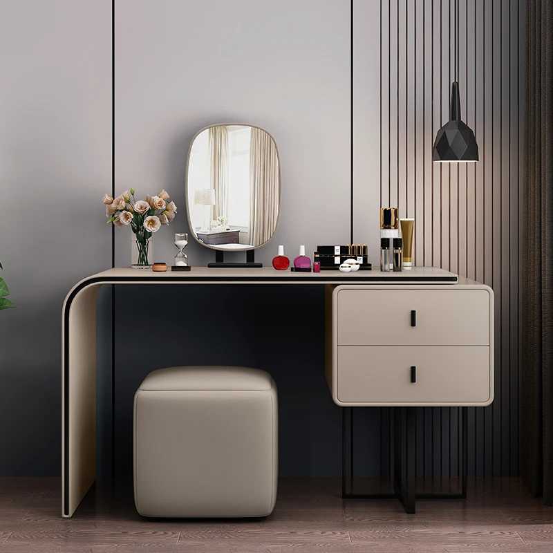 

Italian Minimalist Vanity Table Trendy Classic Premium Beautiful Vanity Table Durable Practical Meuble De Rangement Furniture