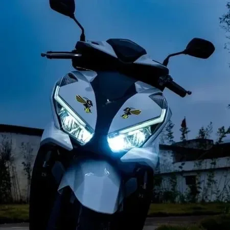 Adesivos refletivos para motocicleta jdm bumblebee, 2 peças, porta de carro, tanque de combustível, vinil, capacete de corrida, acessórios de decoração, decalques