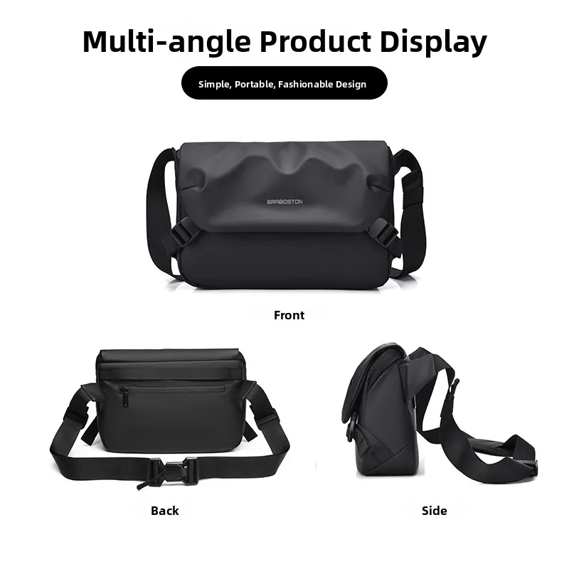 

Casual Men's Crossbody Bag Multi-Functional Diagonal Bapa Trendy Single oulder Bag Cycling Menger Bag Bapa