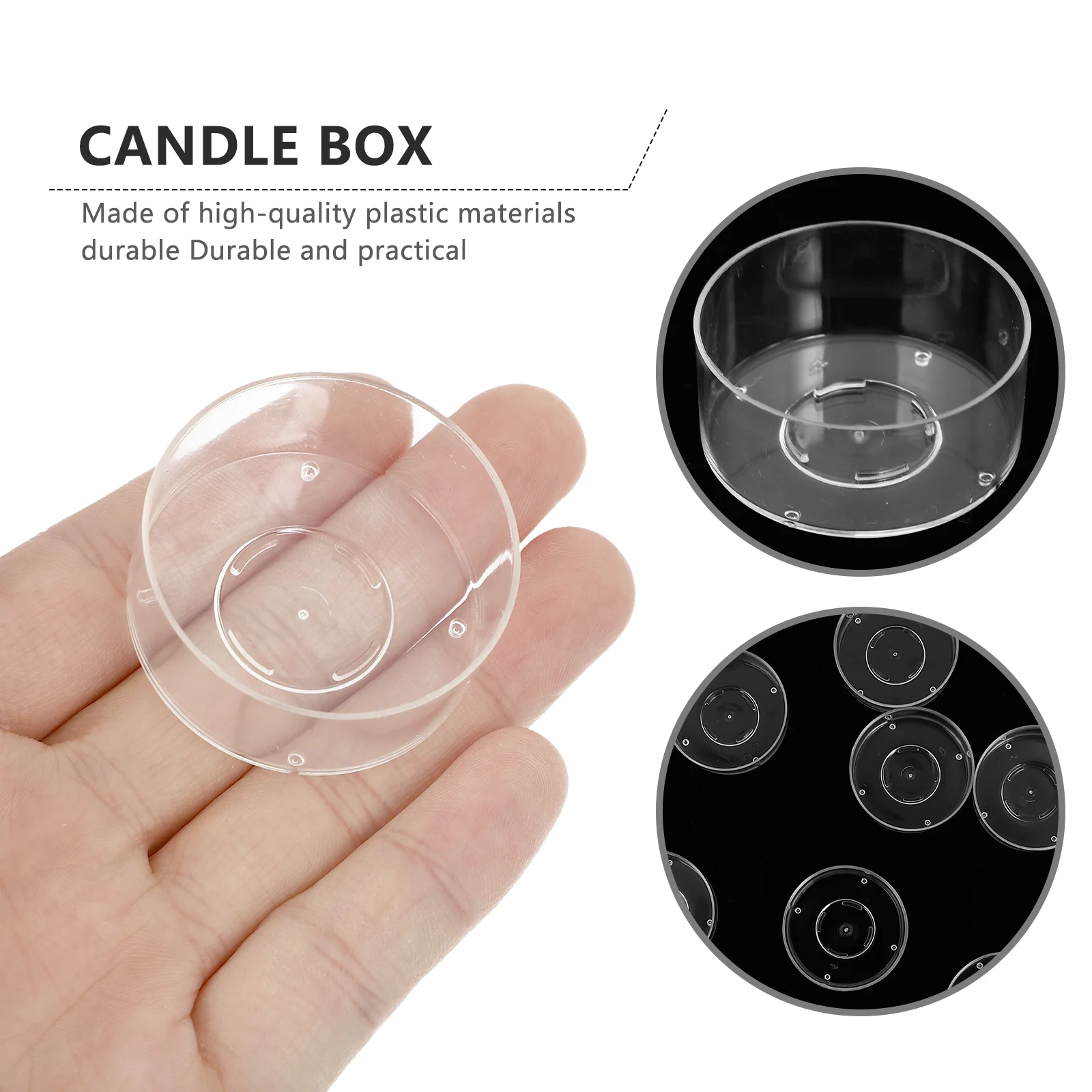 

20 Pcs Candlesticks Setting Box Plastic Holder DIY Mold Container Candelabra Flame-Retardant Shell Inflaming Retarding