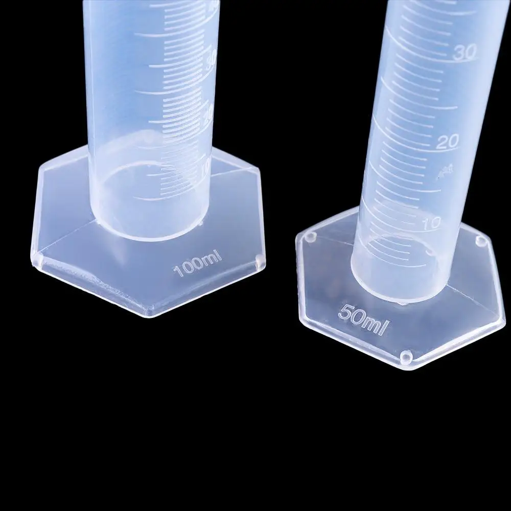 Chemistry Cooking 10/25/50/100/250/500ml Measuring Cylinder Graduated Cylinder Plastic Measuring Cylinder Graduated Tube