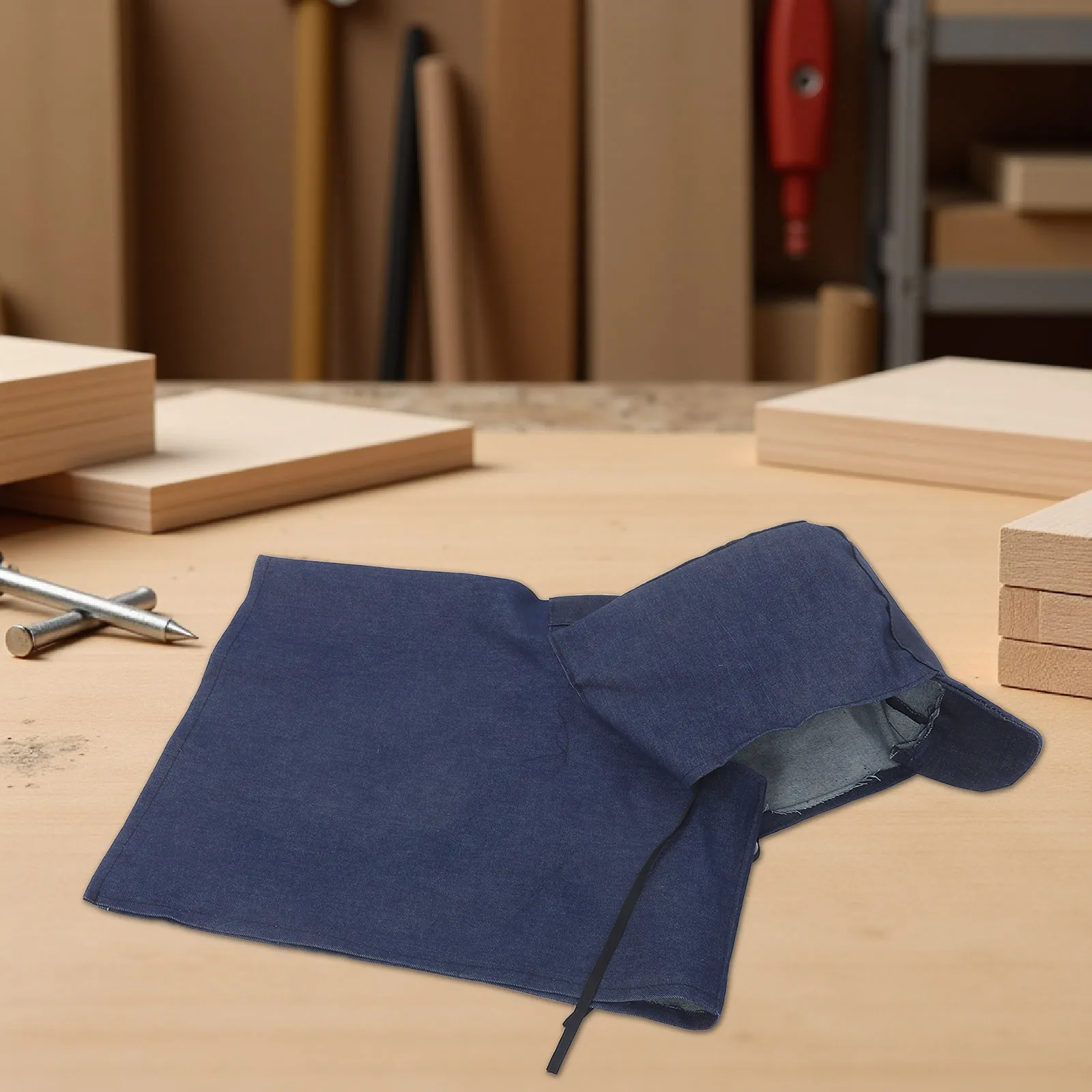 2 ensembles de capuche de protection industrielle, anti-poussière, Cape d'épaule, 2 ensembles de capuche de travail en Denim pour le ponçage, le meulage, équipement de sécurité d'atelier