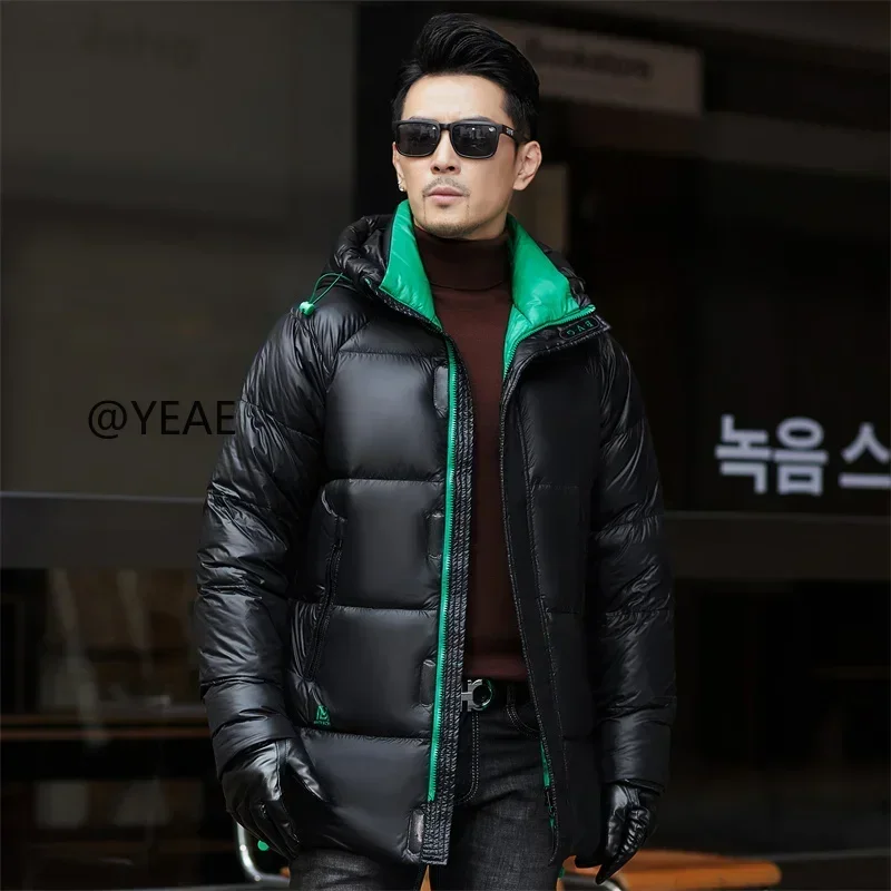 

Down Jacket Men Designer Clothes Men Duck Down Male Padding Hooded Jackets 2024 Male Cold Coat for Winter Casual Man Sack