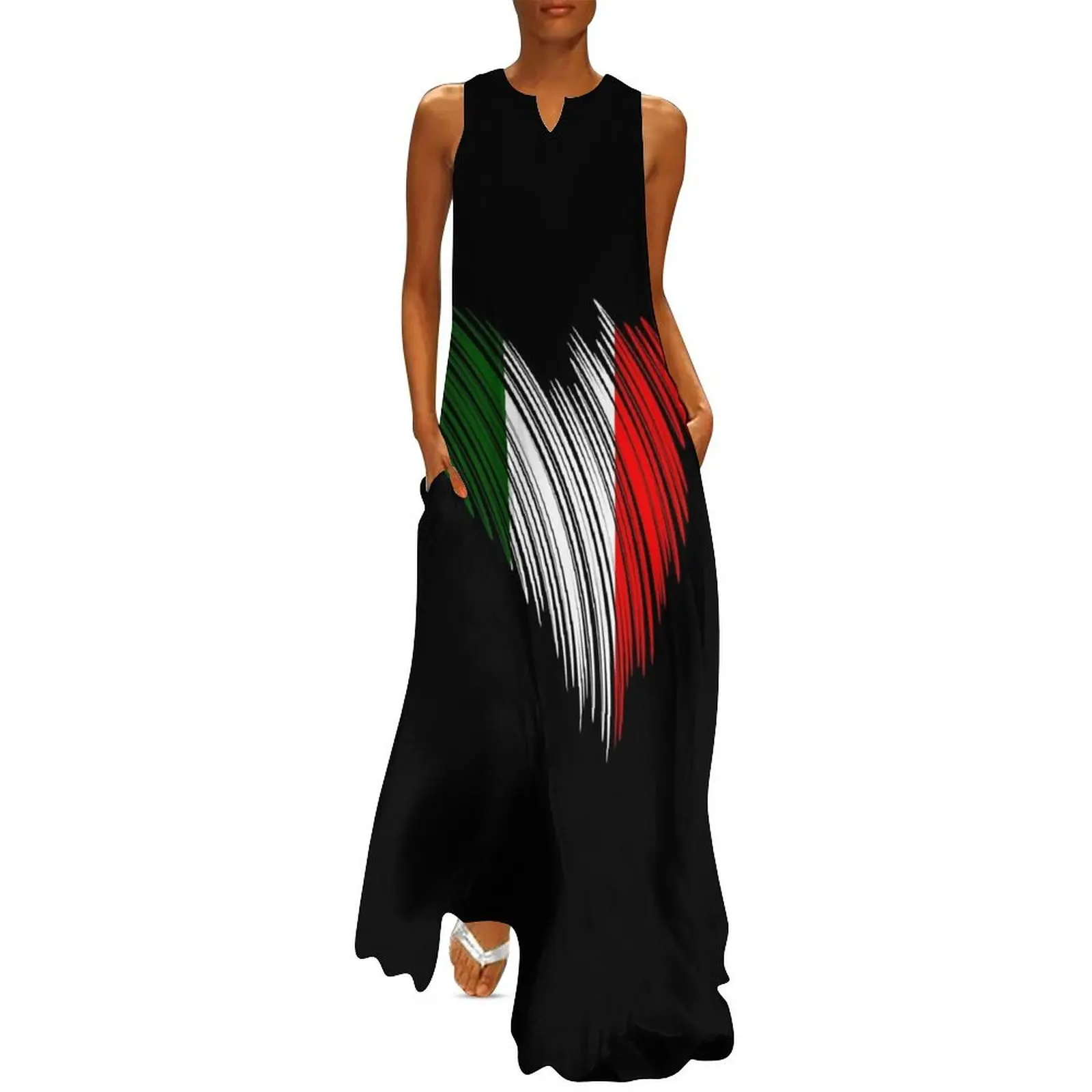 

Italian flag Italy gift idea Long Dress dress for woman summer dresses Dress