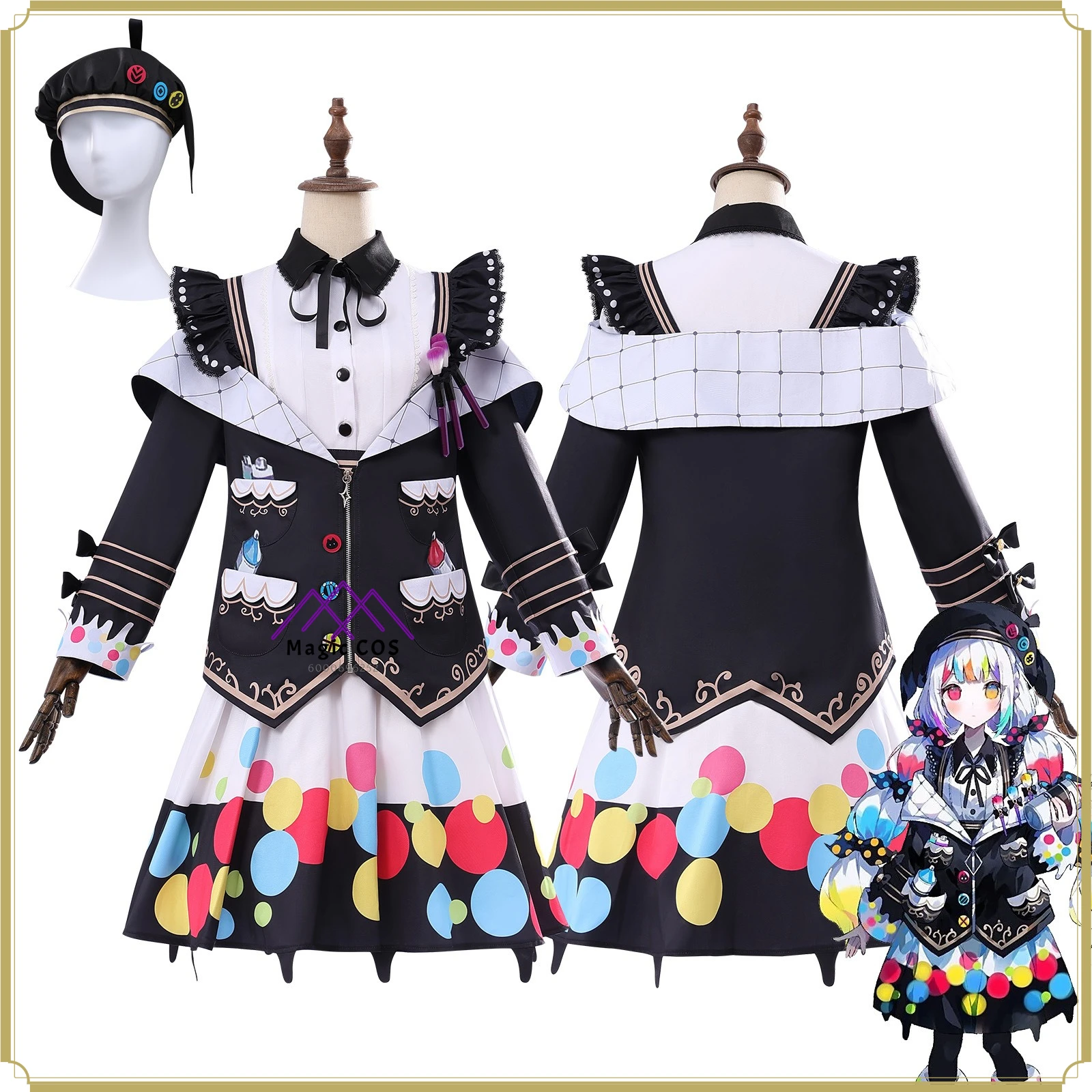 

Magical Girl Witch Trials Classic Cosplay Anime Outfit - Full Set Women's Jougasaki Noa Cosplay Costume Halloween Party Suit