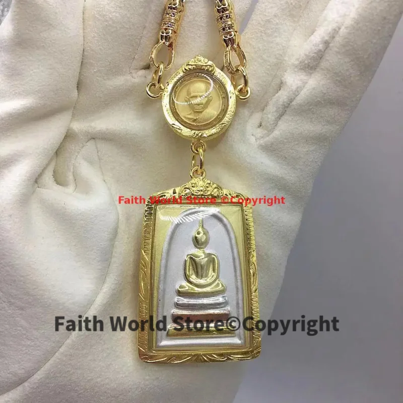 NEW talisman Thailand temple Luang Phor Rian CHONG DI buddha Amulet Pendant exorcise evil spirits Recruit money Bless safety