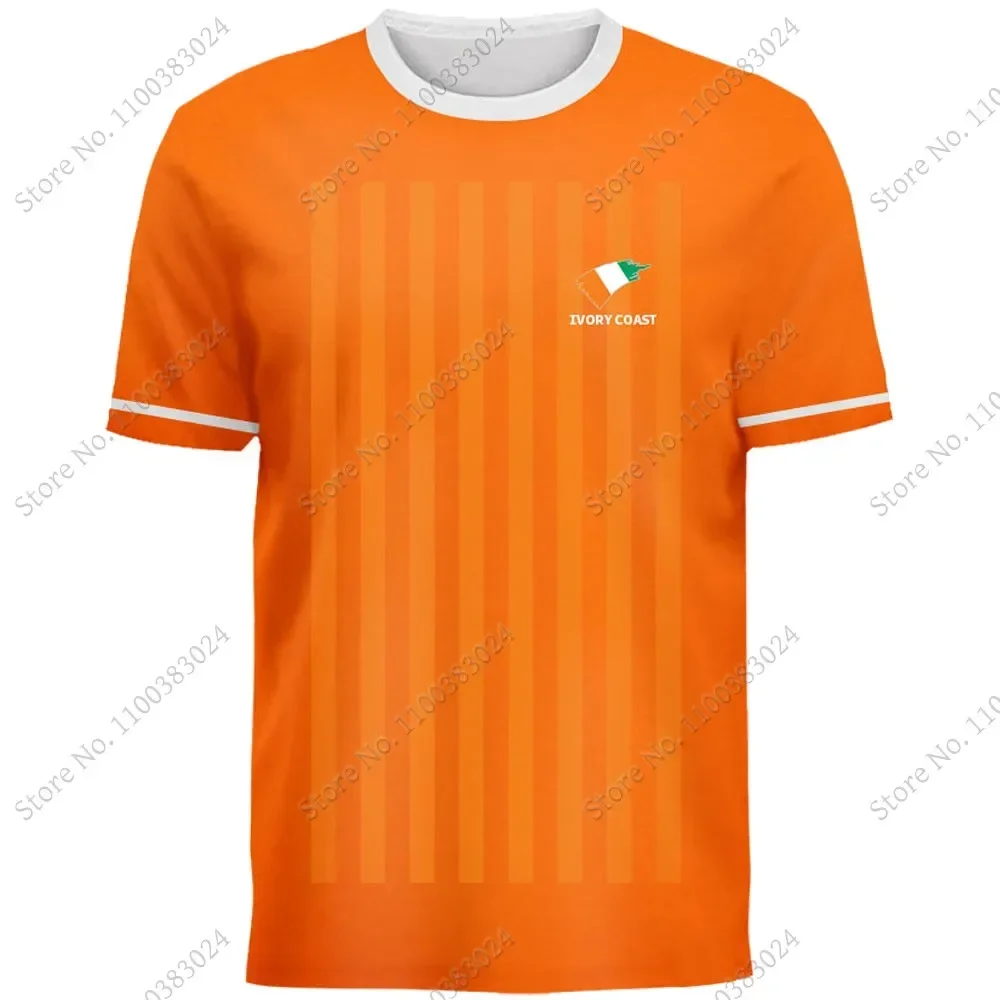 Maillot Ivory Coast National Jersey team Fans 2024 T Shirts 3D Print Mens Shorts Running Streetwear Casual Training Suit Clothe