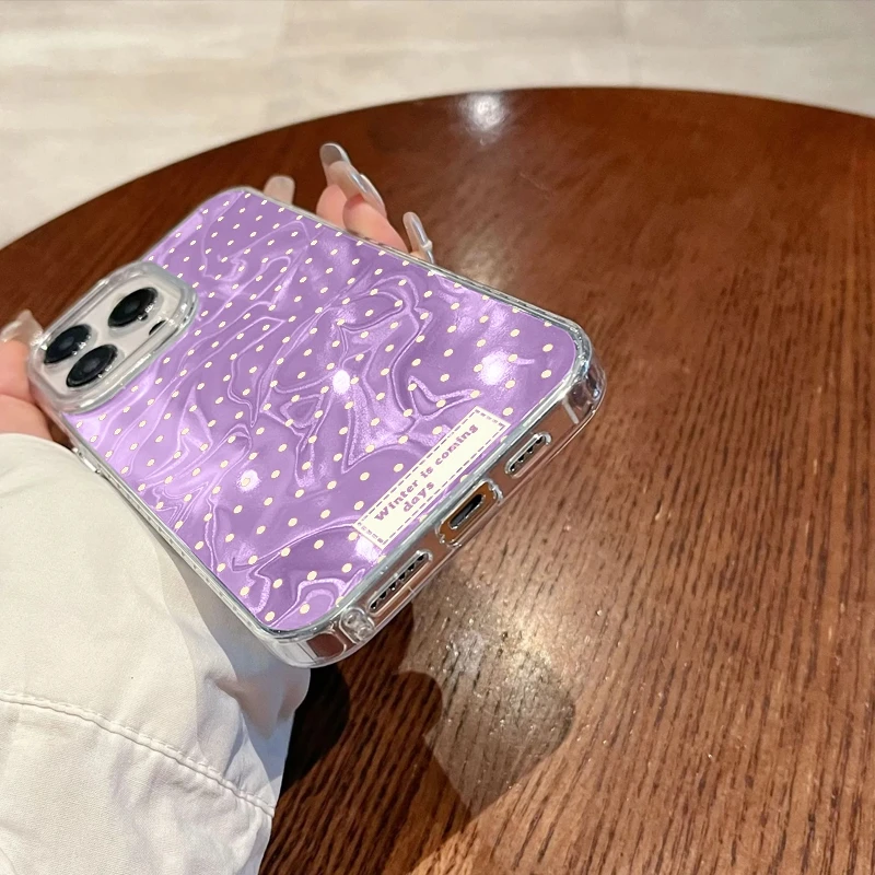 Маленький чехол в горошек для женщин и девочек для Samsung Galaxy A56 A16 A26 A36 A06 A55 A35 A25 A15 A12 A32 A54 S24 S25 S22 S23 FE Cover