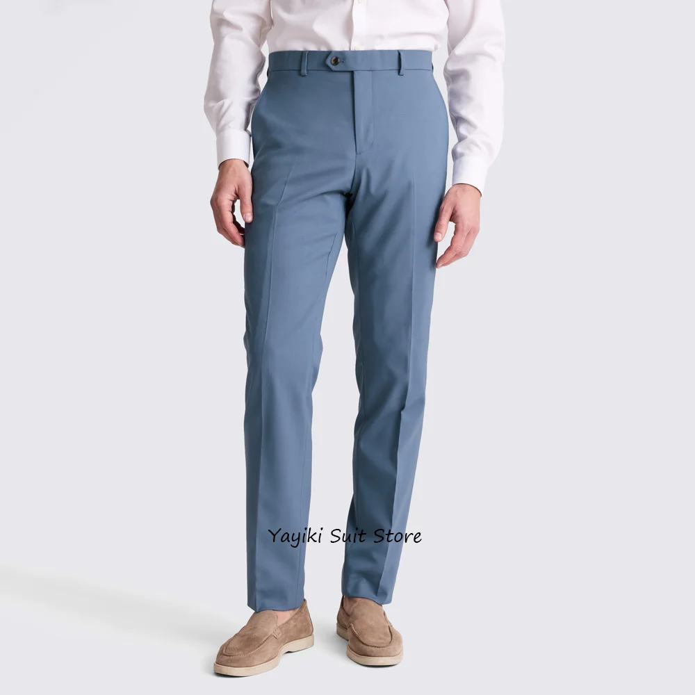 

Men's Tailoring Pants for Man Straight Leg Polyester Fiber Work Trousers Solid Color Business Casual Trouser Classic Clothing