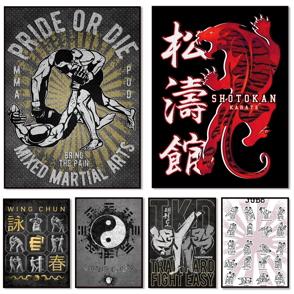 

Jiu Jitsu Players Poster/Fighting Martial Arts Poster/BJJ Wall Decor/Wrestler Room Decor/ Jiu-Jitsu Room Decor