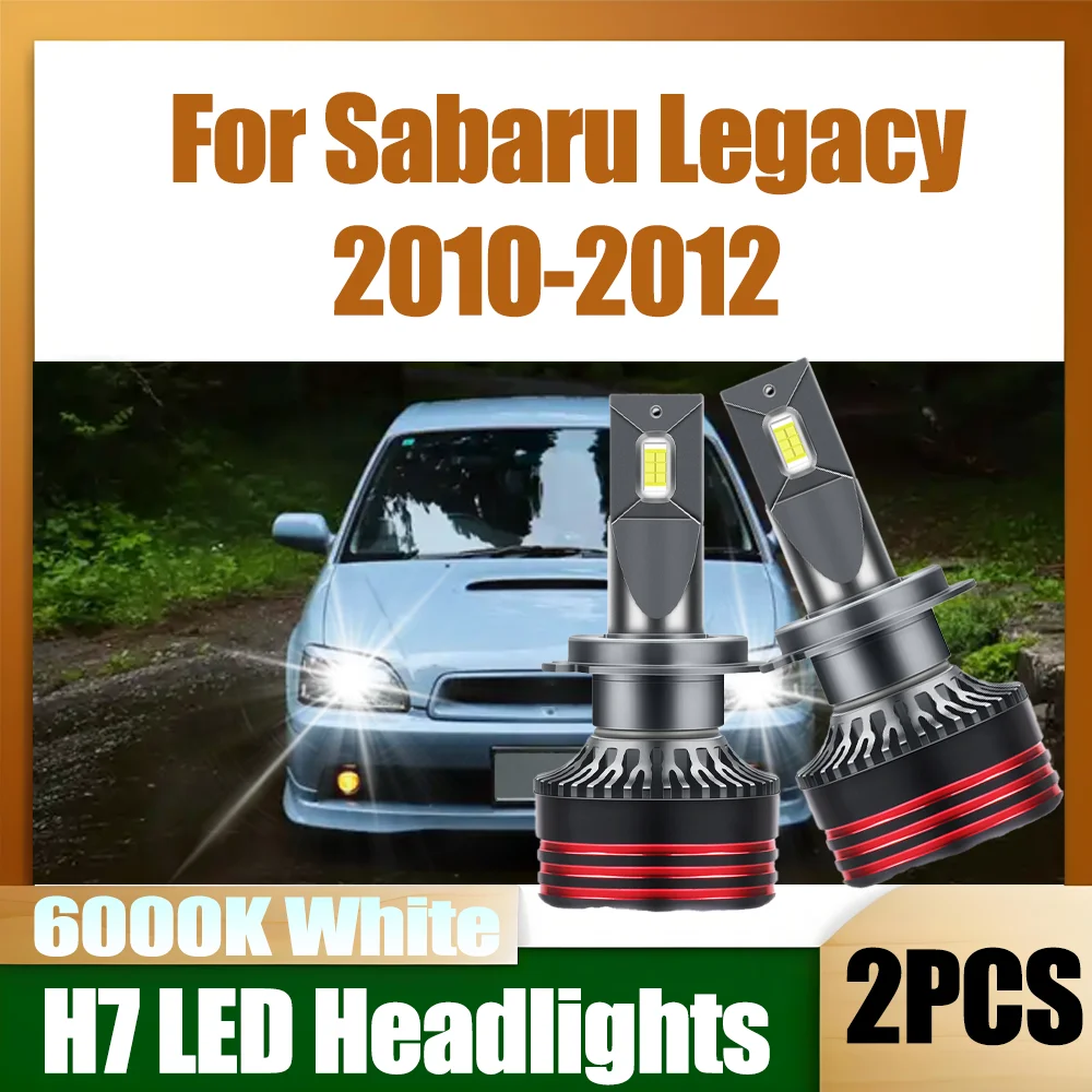 

2PCS 30000LM LED Car Headlights 150W H7 Auto Headlamps Bulbs 6000K White Plug and Play 12V 24V For Sabaru Legacy 2010 2011 2012
