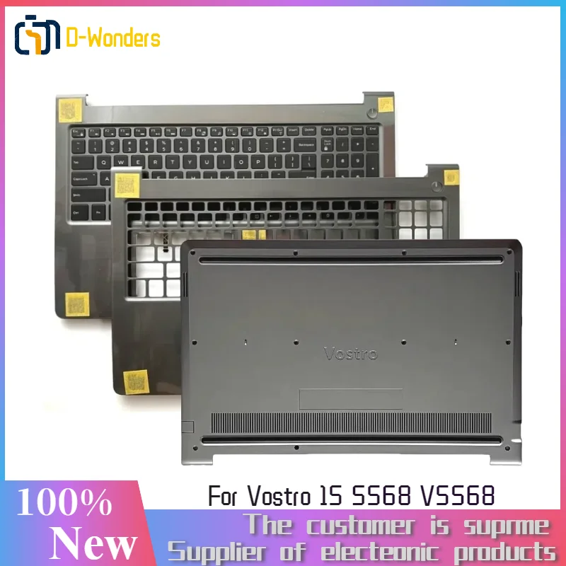 New For Dell Vostro 15 5000 5568 V5568 palmrest US keyboard Upper cover Bottom Shell 0HJP49 HJP49,Backlight