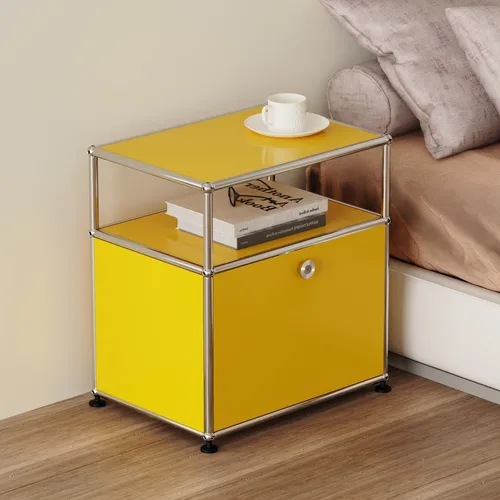 세련된 침대 옆 테이블 패션 나이트 스탠드 침실 가구, 화장실용 모든 금속 맞춤형 보관 캐비닛, 핫 셀러 