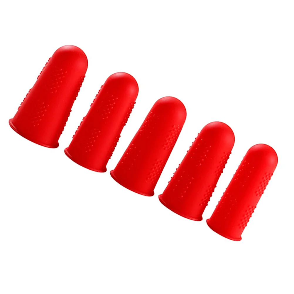 25 Pcs High Temperature Resistance Silicone Finger Protector Cot Protective Cover