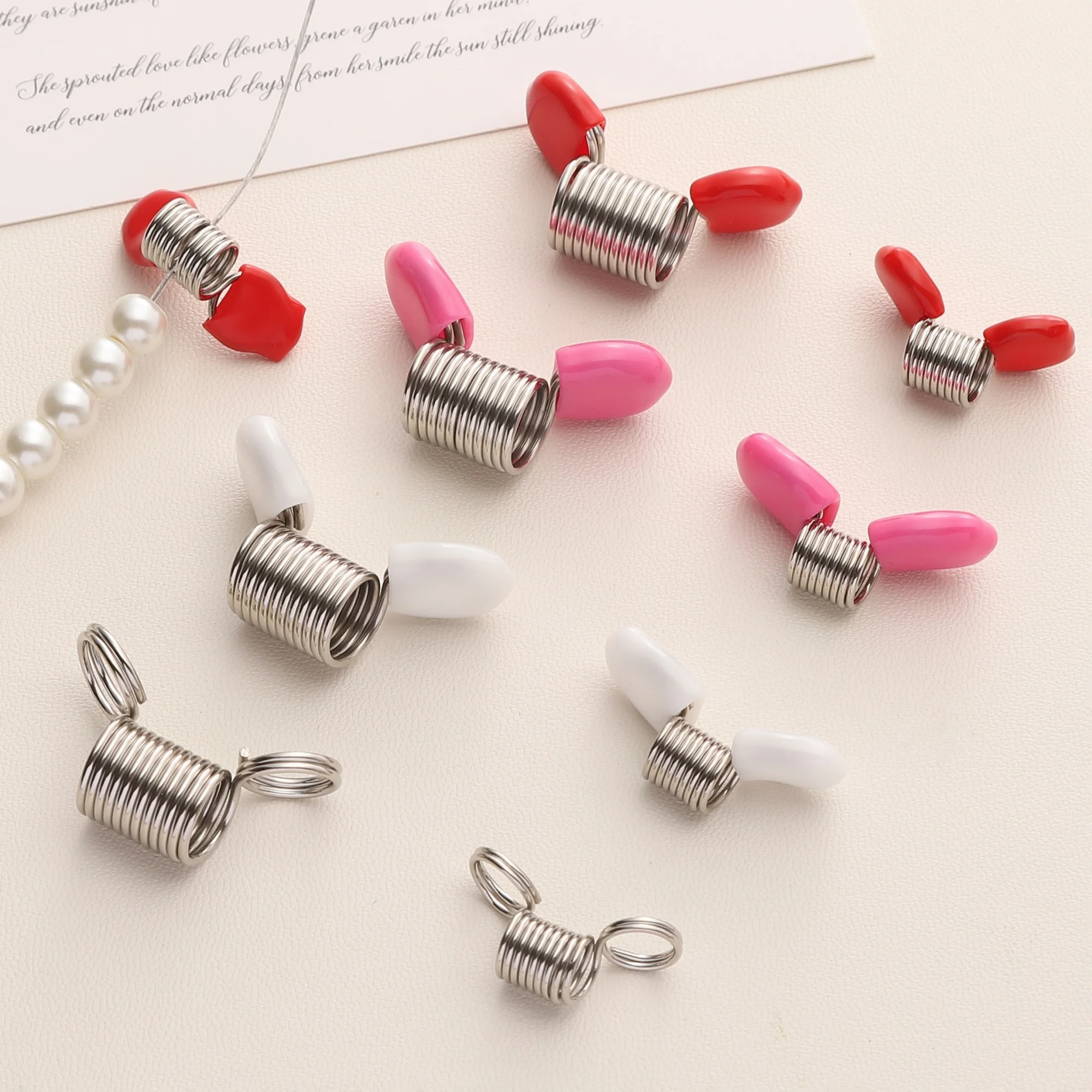 1pc Multifunctional Nickel-Plated Spring Steel Bead Stopper End Fasteners For Handmade DIY Jewelry Beading Bracelet Making