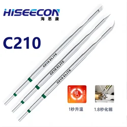 HISEECON C210 Soldering Iron Tips for JBC C210 T26D Welding Table Handle Fast Heating Tip 002 020 018 For Phone Repair  ﻿