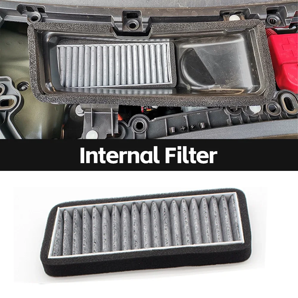 For Tesla Model 3 2023 Car Intake Air Filter Melt Blown Fabric Air Flow Vent Cover Trim Anti-Blocking Prevention Intake Cover