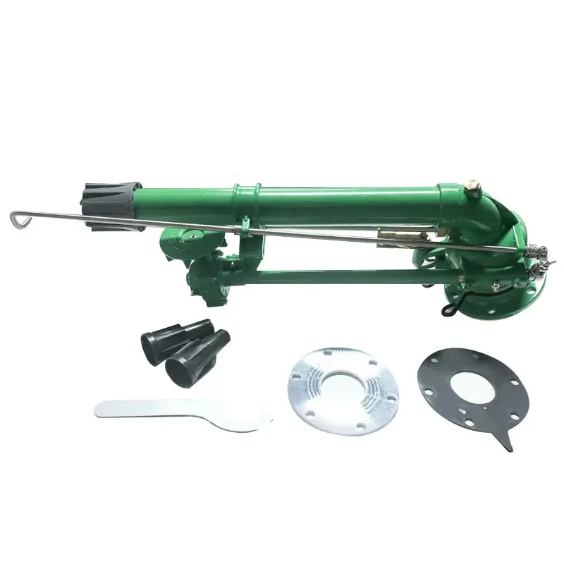 Agricultural watering 360 degree rotation spray sprinkle gun machine 80m long range stand mobile big rain gun sprinkler