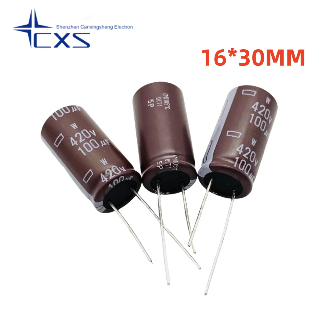 

5 шт. 420 В 100 мкФ 18*25 16*30 NCC черные серии King Kong в комплекте 105 градусов электролитические конденсаторы