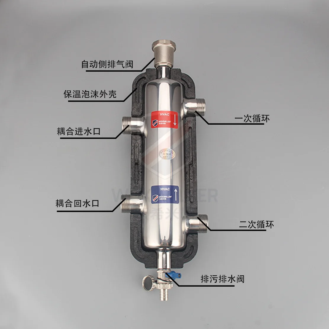 

Manufacturer Wholesale Floor Heating Wall-hung Boiler Mixing Tank Boiler Coupling Tank Moisture Pressure D-e-v-ice Mixing Tank