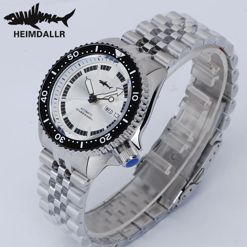 HEIMDALLR SKX007 New Watch Men NH36 Automatic Mechanical Watch Sapphire Glass 200M Waterproof BGM-9 Luminous Steel Dive Watches