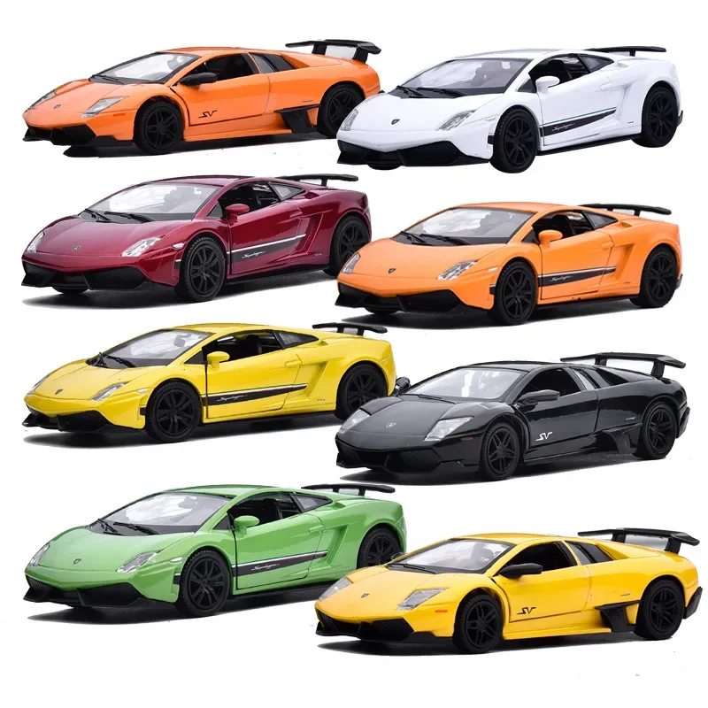 

1:36 Lamborghini LP570-4 Sports Car Model Diecast Scale Alloy Metal Pull Back Gift Toys For Children F34