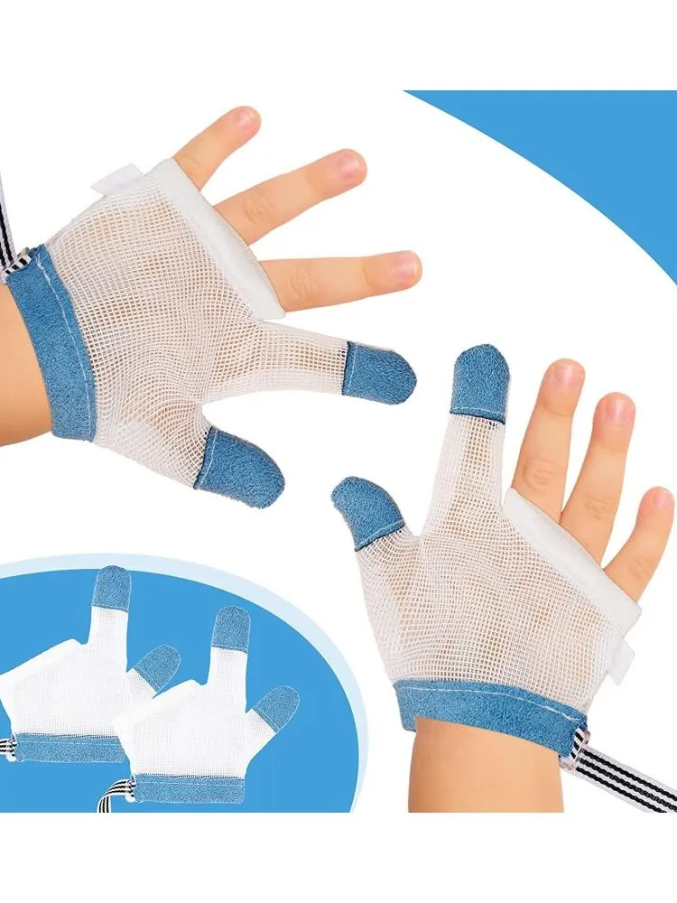 1 paire Anti-morsure manger gants de Protection des mains enfants infantile bébé prévenir les morsures doigts ongles gant pour les enfants en bas âge ensemble inoffensif