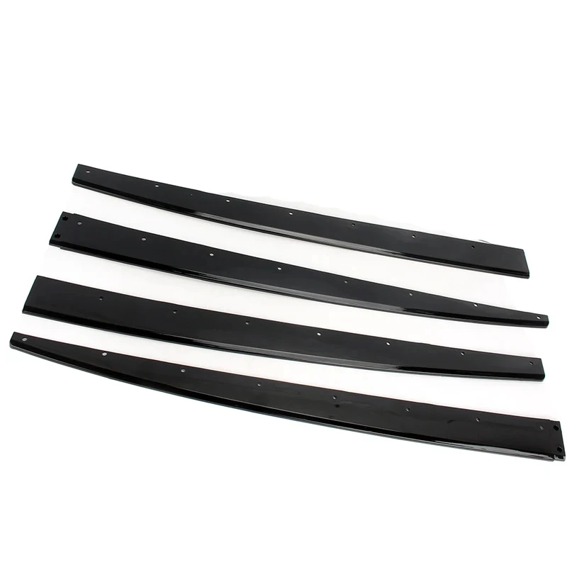 

High Quality Gloss Black PP Side Skirt 4Pcs Exterior Body Extension Parts Fit 2013-2018 Car Modification Accessories