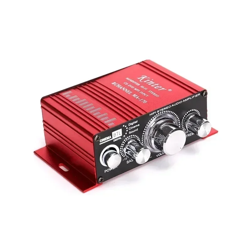 MA-170 Amplifier daya Stereo Hi-Fi 2 saluran, Speaker musik mobil Video Audio Game Arcade, Kit DIY mesin jual otomatis Raspberry Pi