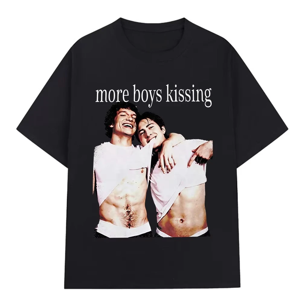 More Boys Kissing Hollanov Cotton Tshirts for Men Women Hockey Rivalry Fan Gifts High-quality Unseix Sportswear Men Clothing Top