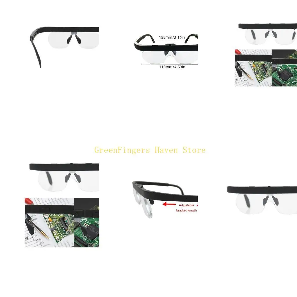 

F68D Портативное усилитель очки 150% 250% 350% увеличение для чтения вышивки