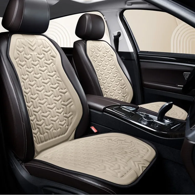 

Nappa Leather Car Front Seat Cover Universal Driver and Passenger Seat Cushion Car Interior Accessories Car Front Seat Protector