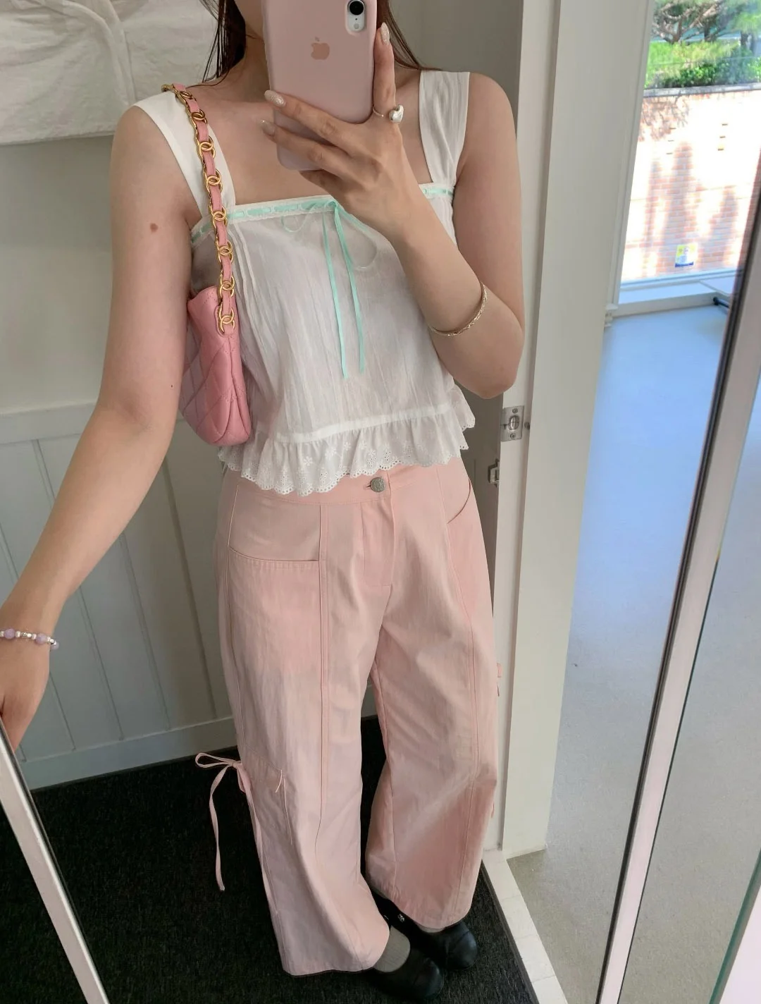 صيف جديد Sle رقيقة عقدة فضفاضة عمال السراويل عارضة l الخصر سستة إغلاق مزيج القطن مريح صالح #2