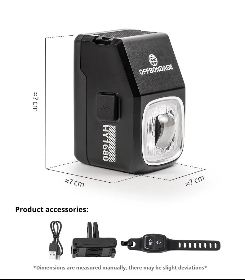 OFFBONDAGE 1600 lm podnoszące martwy przednie światło rowerowe Led Light rowerowa lampa rowerowa światła rowerowe jazda na rowerze akcesoria rowerowe