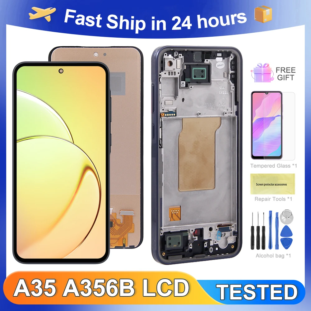 6.6''A35 For Samsung Tested For A35 5G A356E A356B A356U LCD Display Touch Screen Digitizer Assembly Replacement