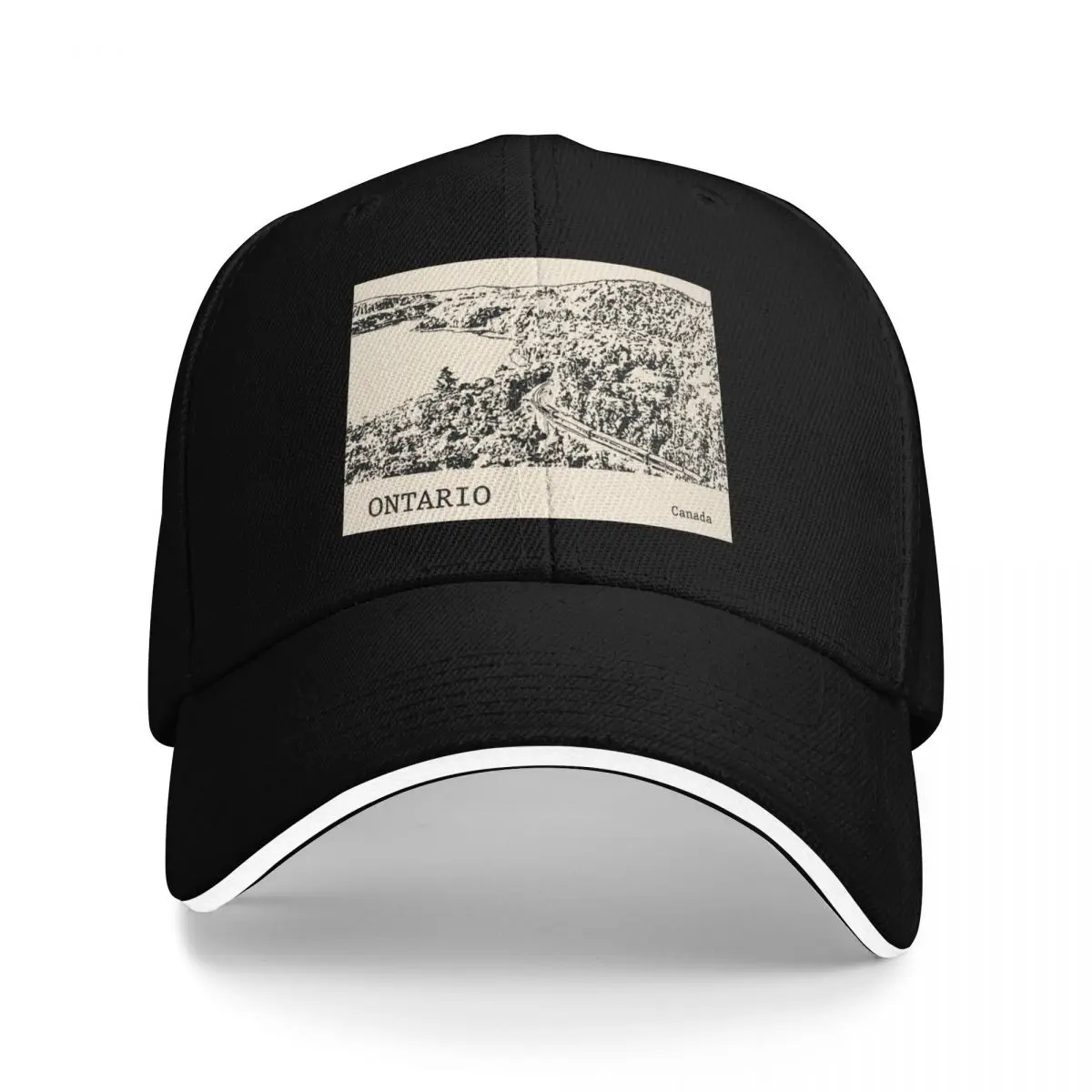 

Ontario Canada Baseball Cap Beach Outing luxury woman cap summer hat sun hat Men Golf Wear Women's