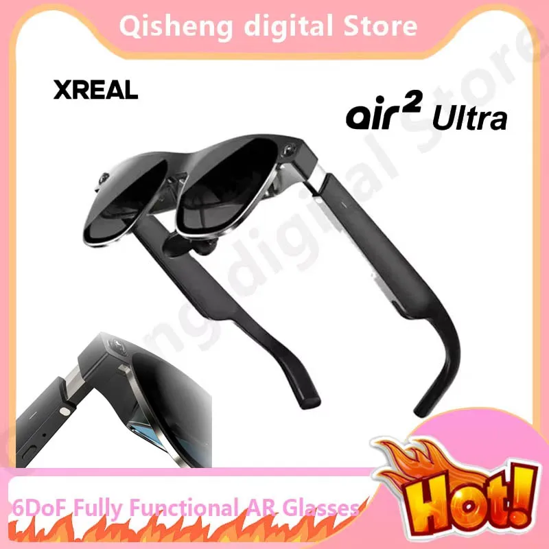 

Полный набор костюмов Xreal Air 2 Ultra Smart Ar Glasses Hd 1080P View 6 Dof 52 Fov 4K 3D 385 Гигантский экран Вид Nreal Private Cinema