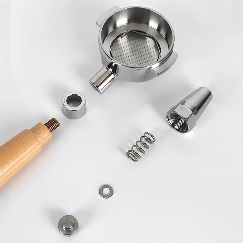 Portafilter de chá com alça de madeira e terno 58mm máquina de café/portafilter de chá/design para saquinho de chá e chá quebrado