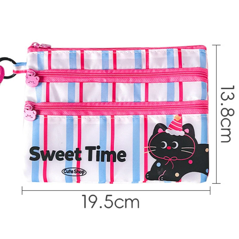 Сумка-держатель для паспорта с браслетом, многослойная сумка для хранения документов, держатель для удостоверений личности, дорожная сумка, мультяшный органайзер для кредитных карт