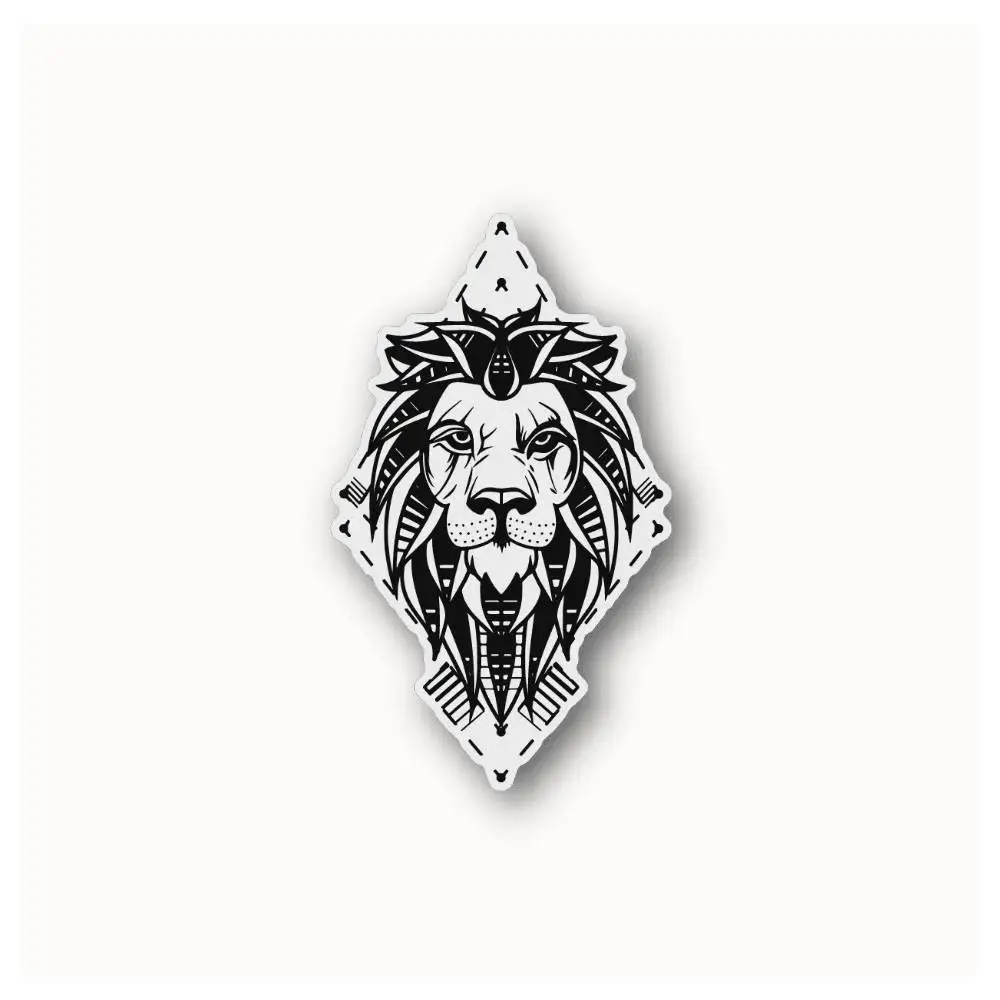 Tribal Lion Waterproof Stickers For Decorating Car Windows Motorcycles And Computers.