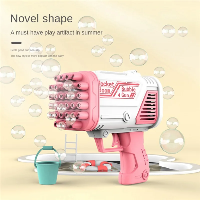 A07I ไฟฟ้า Bubble Machine อัตโนมัติเครื่องปาร์ตี้ Bubble Machine สบู่ Bubble Machine ของเล่นเด็ก