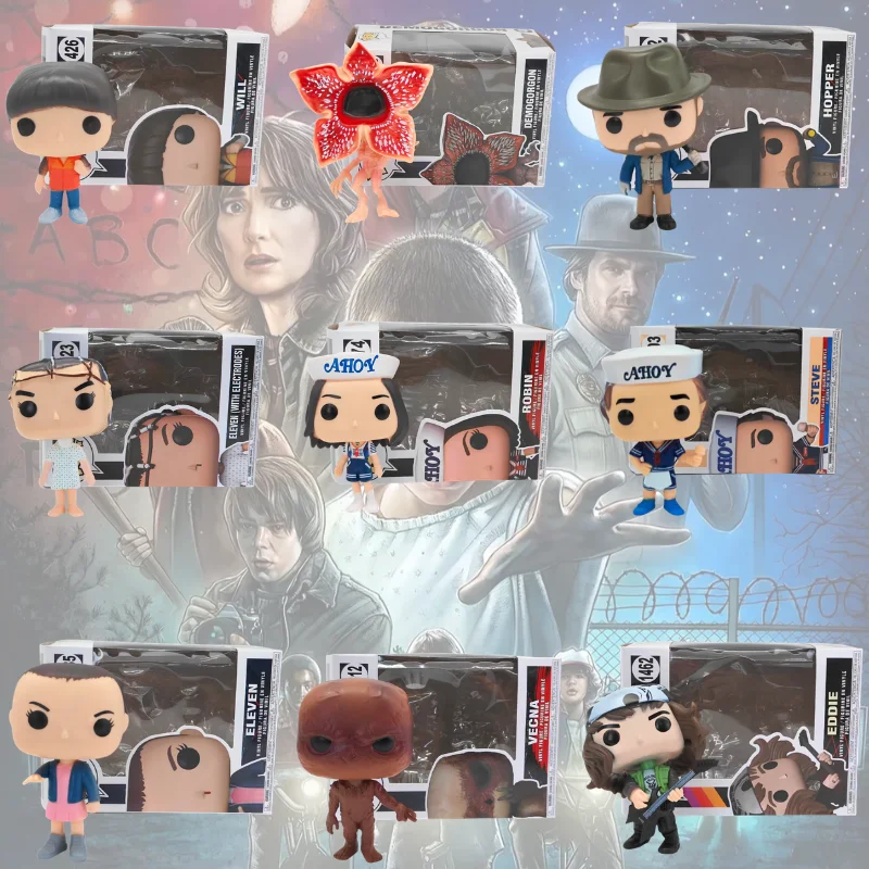 Anime Strangers Things Figure Jane Ives/Will Byers/Mike Wheeler Action Figure Cosplay Vinyl ornament Figures Toy New Year gift